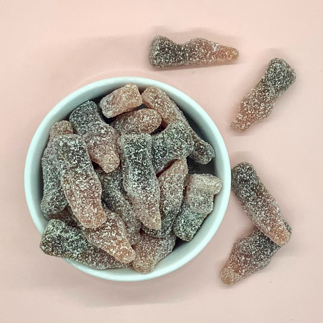 Sour Cherry Cola Gummy Bottles