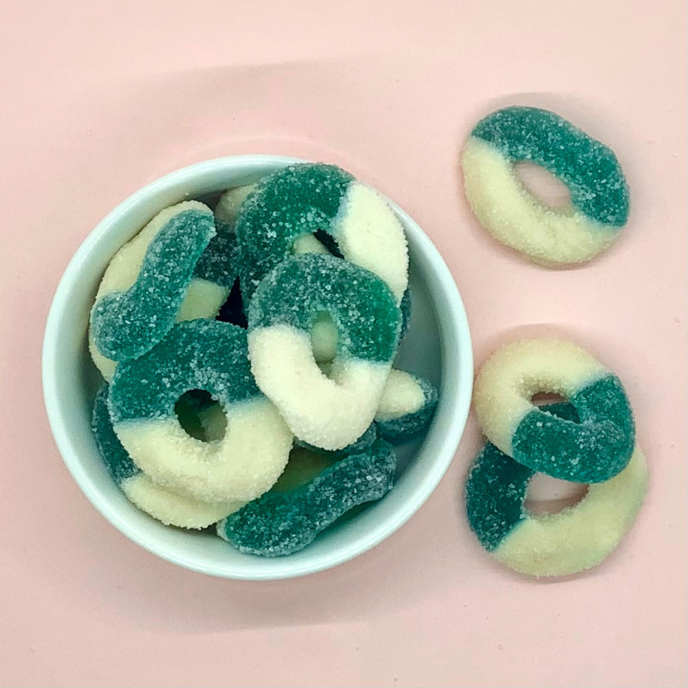 Gummy Blue Raspberry Rings