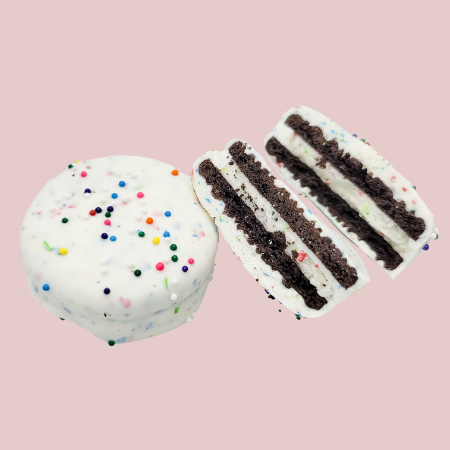 Birthday Cake Chocolate Dipped Oreo