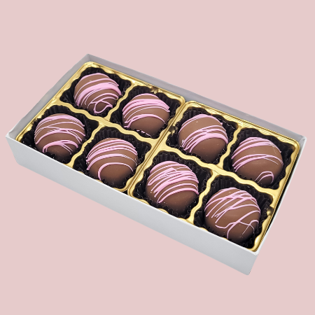 Milk Chocolate Strawberry Fudge Truffle Box