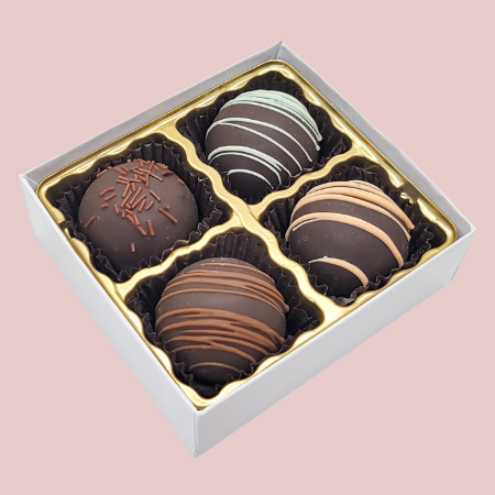 Assorted Dark Chocolate Fudge Truffle Box