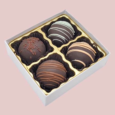 Classic Dark Chocolate Fudge Truffle Box