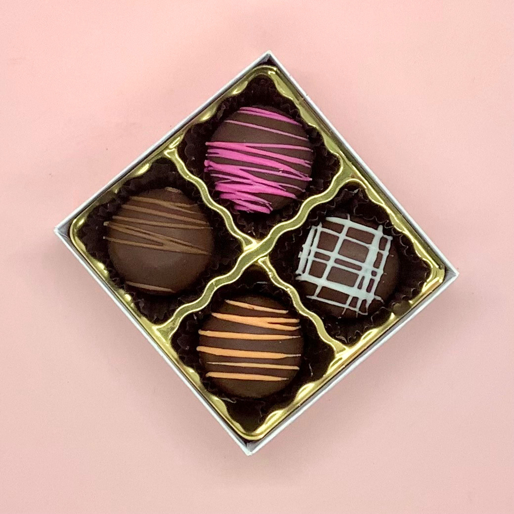 Dark Chocolate Fudge Truffle Box