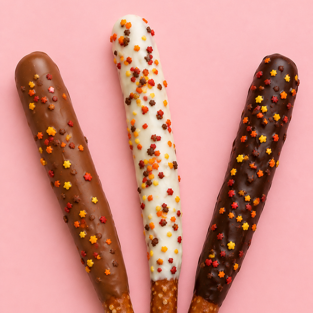 Fall Caramel Pretzel Rod