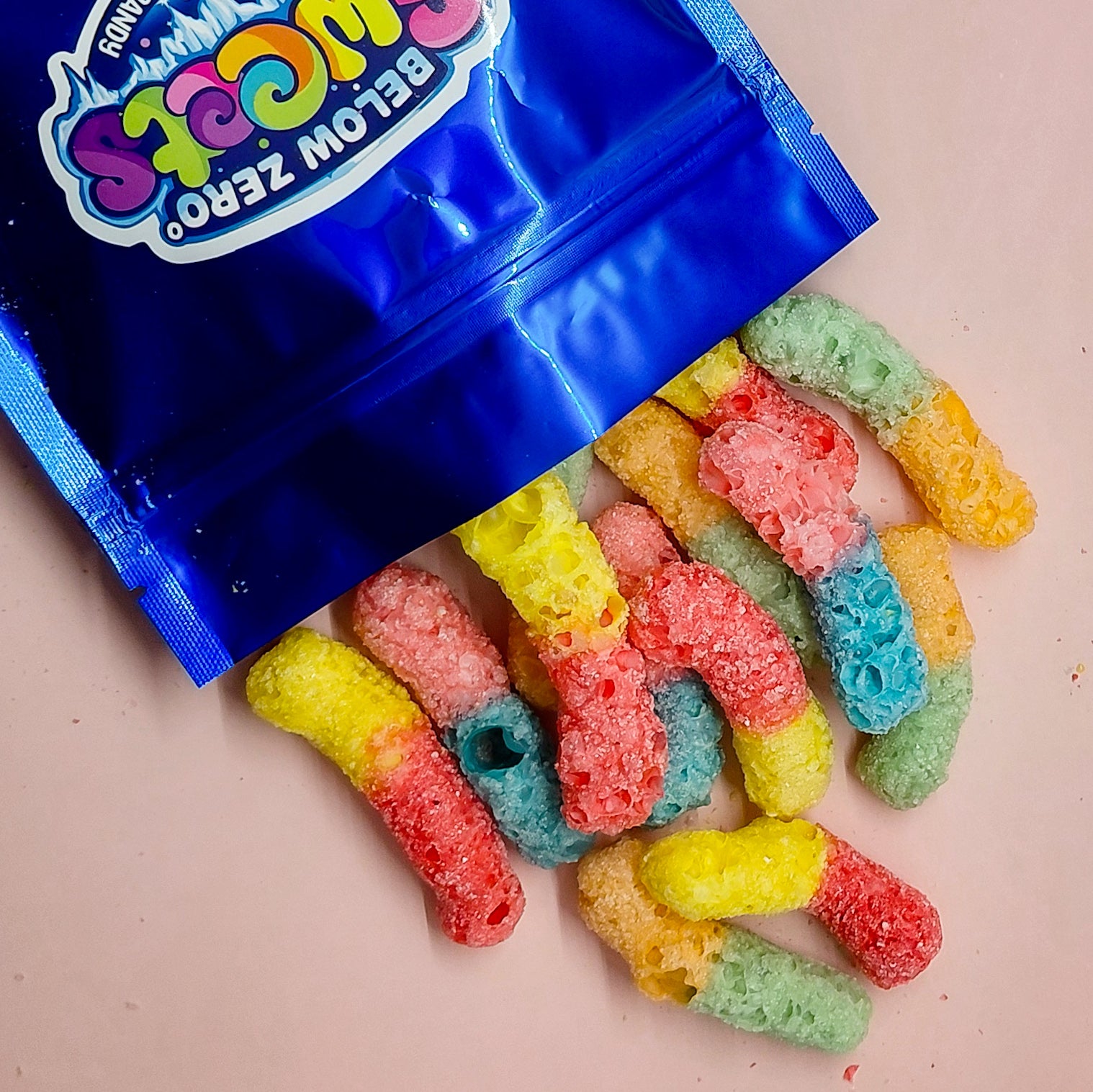 Freeze Dried Sour Worms