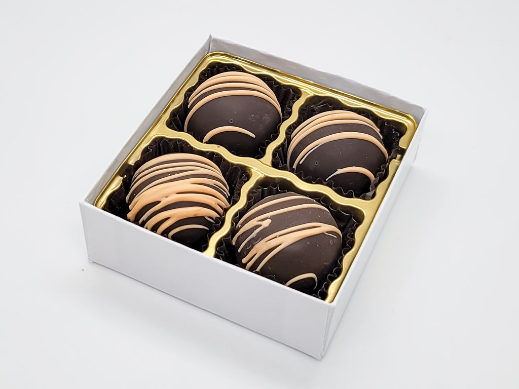 Dark Chocolate Orange Fudge Truffle Box