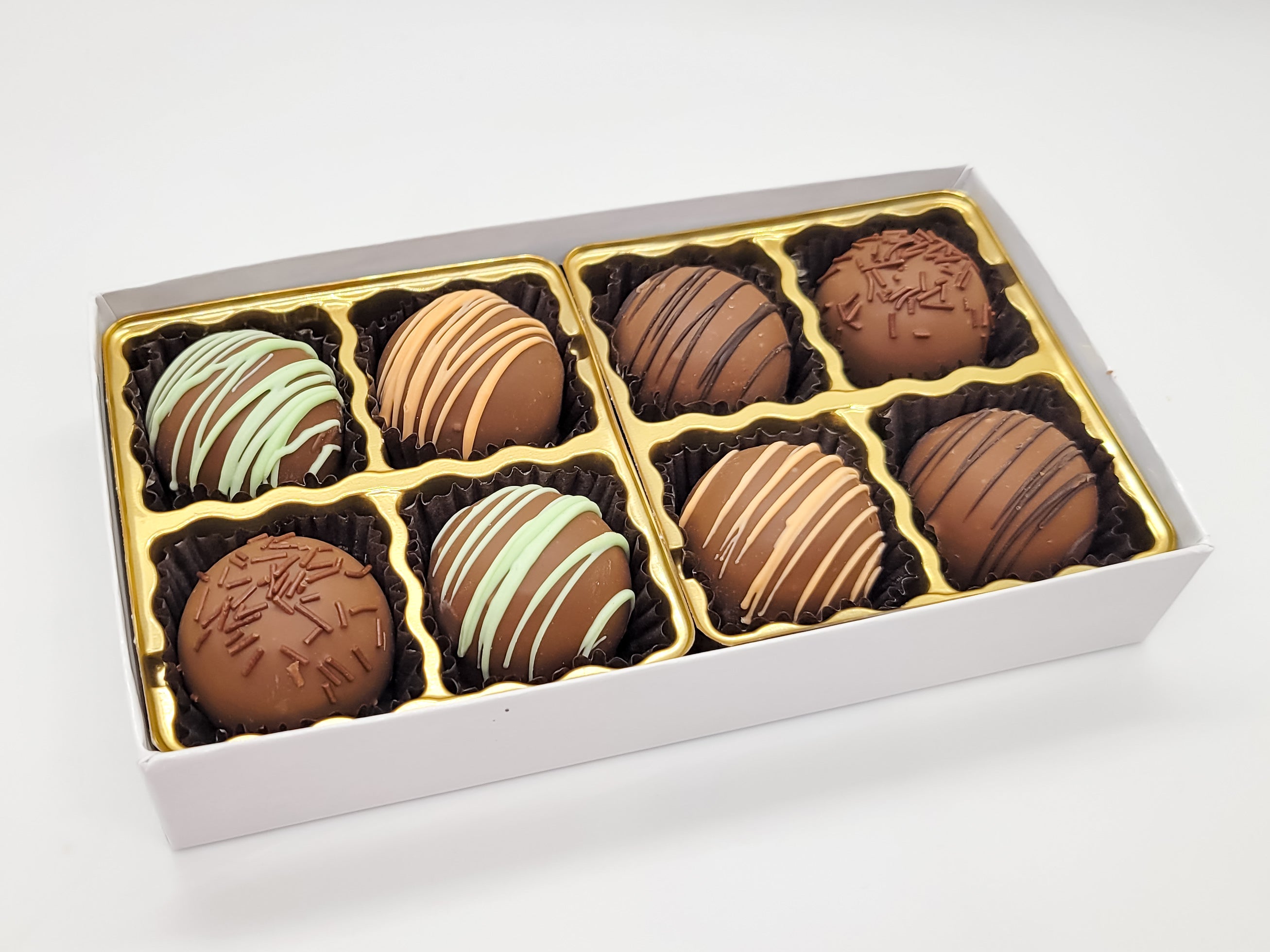 Assorted Milk Chocolate Fudge Truffle Box