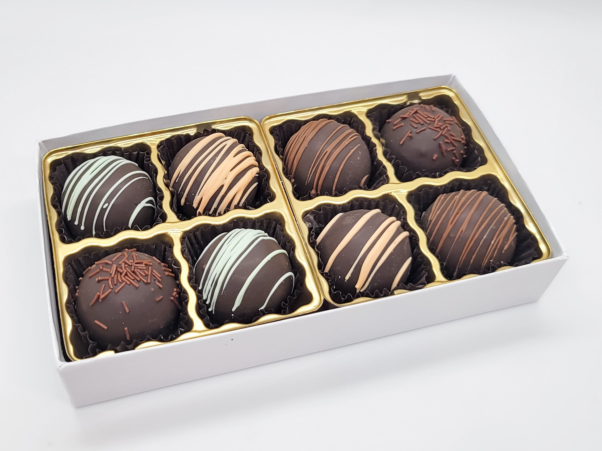 Assorted Dark Chocolate Fudge Truffle Box