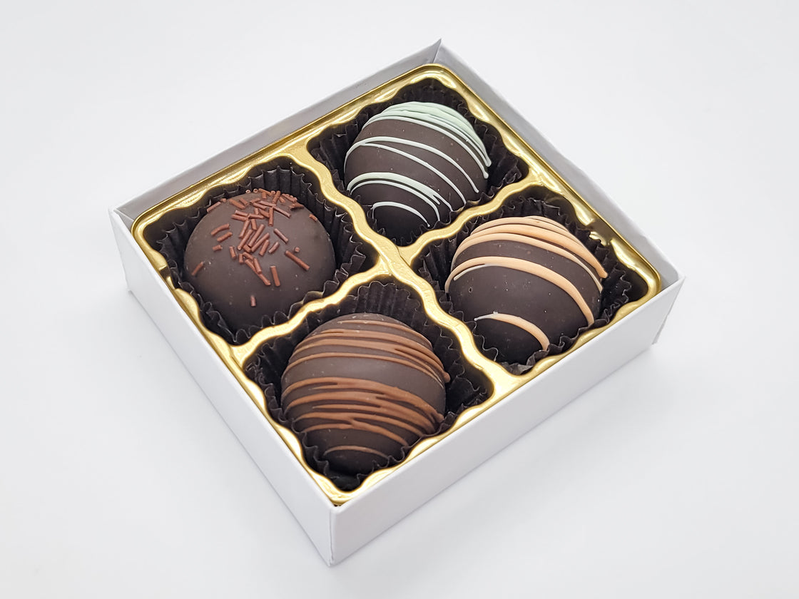 Assorted Dark Chocolate Fudge Truffle Box