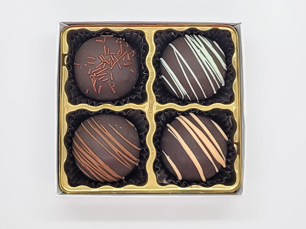 Assorted Dark Chocolate Fudge Truffle Box