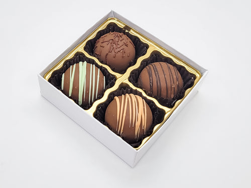 Assorted Milk Chocolate Fudge Truffle Box