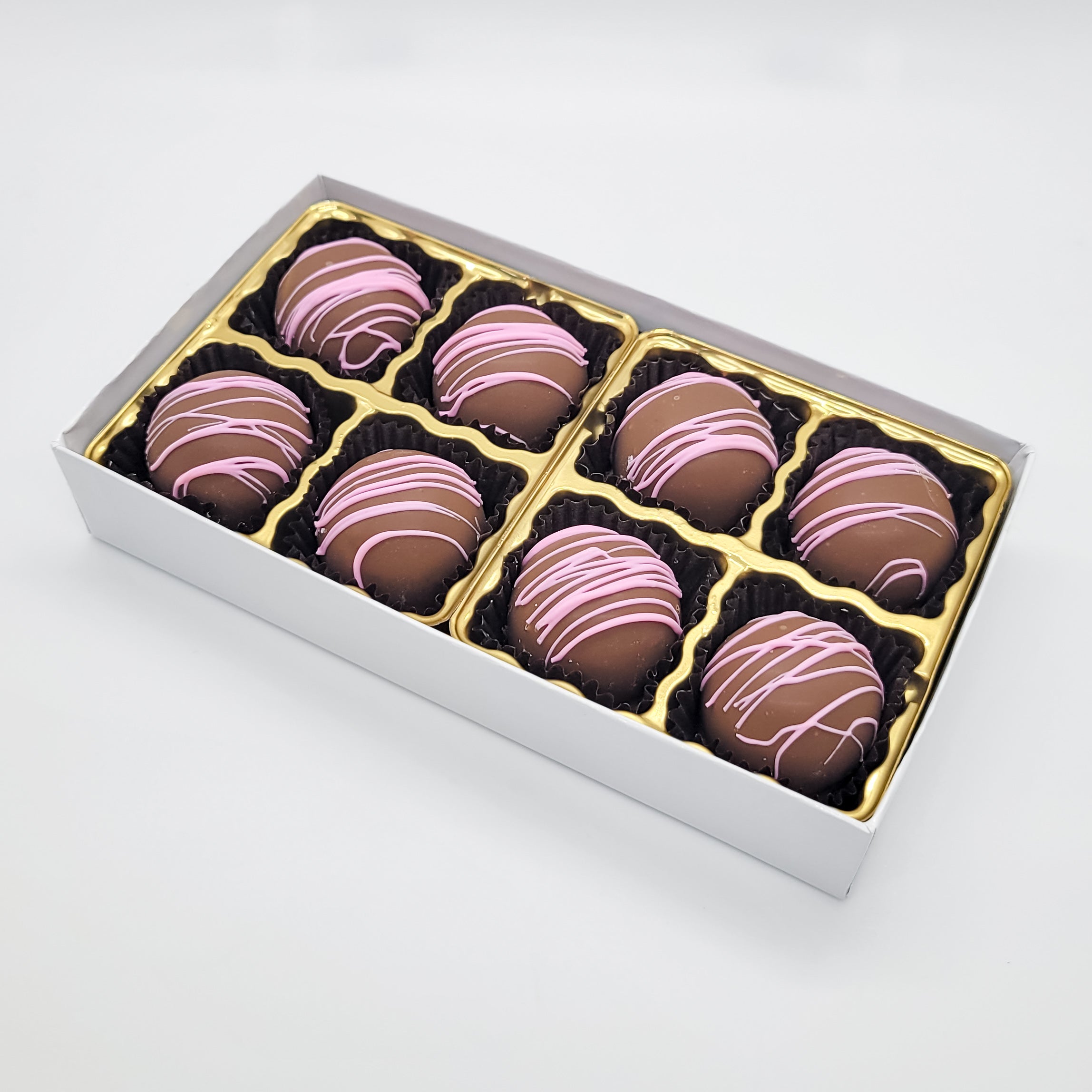 Milk Chocolate Strawberry Fudge Truffle Box