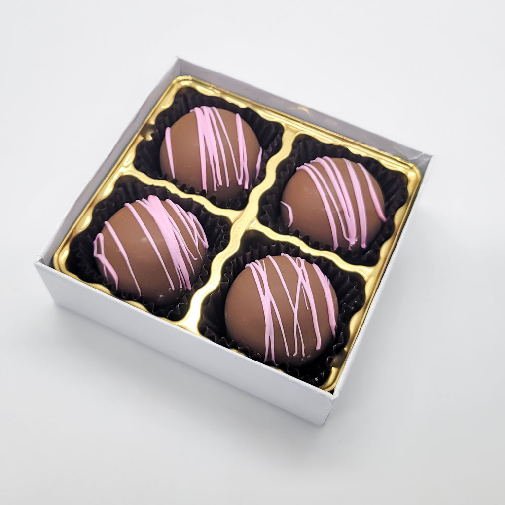 Milk Chocolate Strawberry Fudge Truffle Box