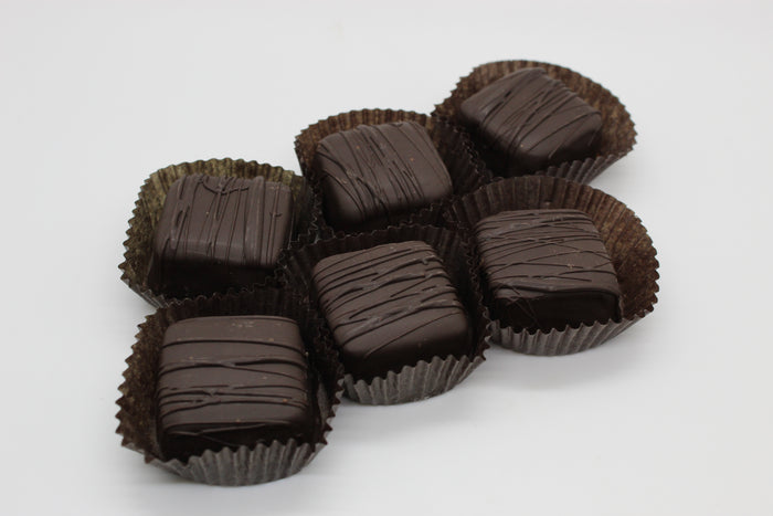 Dark Chocolate Pecan Caramels